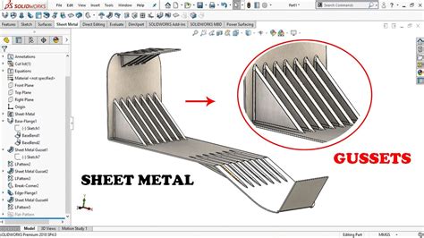 strengthening sheet metal|sheet metal bending in solidworks.